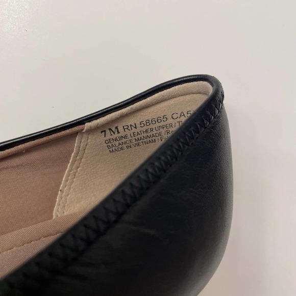 NWT Susina Fraya Leather Wedge Pump Black Shoe Size 7 Black - Picture 5 of 7